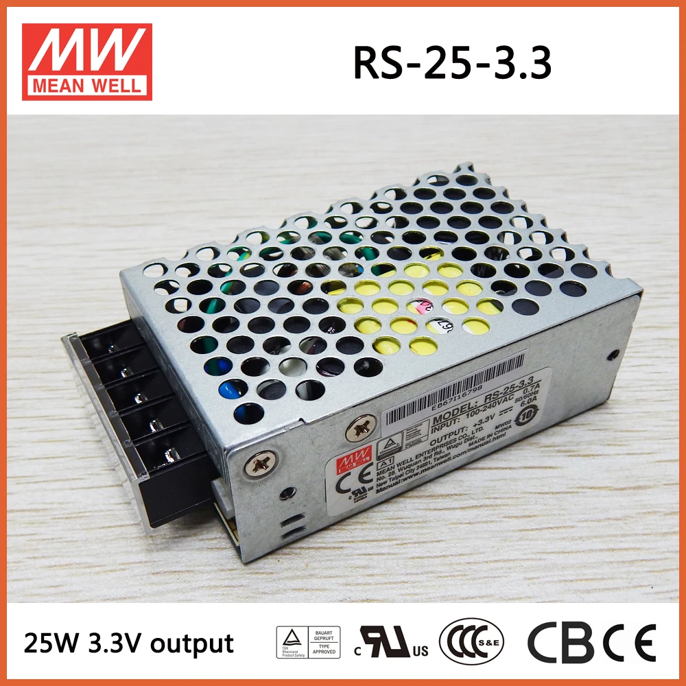 MEAN WELL RS-15-3.3 meanwell RS-15 3.3V 9.9W Single Output Switching Power Supply
MEAN WELL RS-15-3.3 meanwell RS-15 3.3V 9.9W Single Output Switching Power Supply