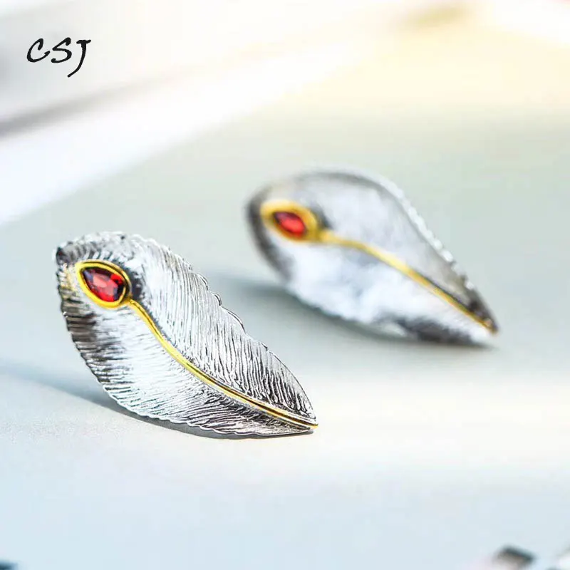 CSJ Original Design Red Garnet Stud Earrings 925 Sterling Silver for Women Party Wedding Engagement Gift Fine Jewelry
CSJ Original Design Red Garnet Stud Earrings 925 Sterling Silver for Women Party Wedding Engagement Gift Fine Jewelry