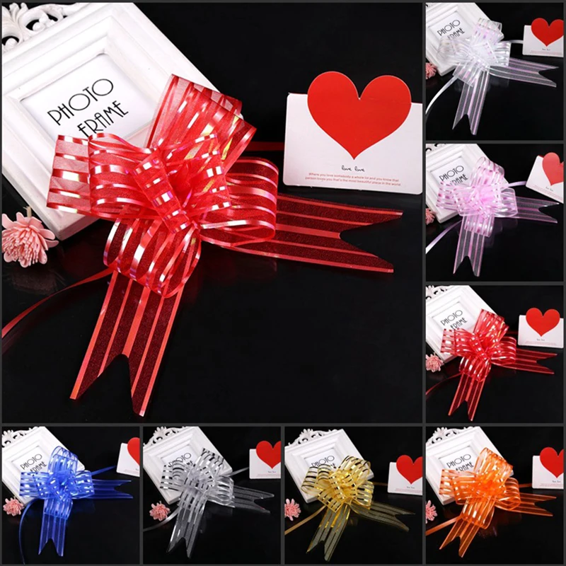 10pcs Pull Bow Ribbons Decoration Gift Wrapping Wedding Party Wedding Car DIY Wedding Supply Bow Hand Flower party Supplies
10pcs Pull Bow Ribbons Decoration Gift Wrapping Wedding Party Wedding Car DIY Wedding Supply Bow Hand Flower party Supplies