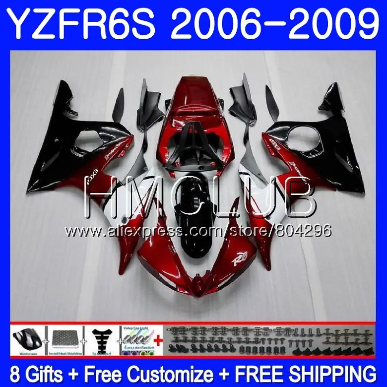 Body For YAMAHA Red black !! YZF R6 S YZF600 YZFR6S 06 07 08 09 114HM.6 YZF-600 YZF-R6S YZF R6S 2006 2007 2008 2009 Fairing Kit
Body For YAMAHA Red black !! YZF R6 S YZF600 YZFR6S 06 07 08 09 114HM.6 YZF-600 YZF-R6S YZF R6S 2006 2007 2008 2009 Fairing Kit