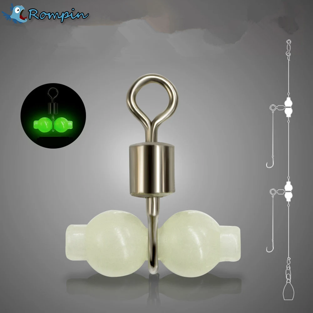 Rompin 30pcs/lot Luminous 3 way Fishing Swivels Rolling Swivels Sea Fishing Accessories Tackle Connector Rolling Swivels
Rompin 30pcs/lot Luminous 3 way Fishing Swivels Rolling Swivels Sea Fishing Accessories Tackle Connector Rolling Swivels