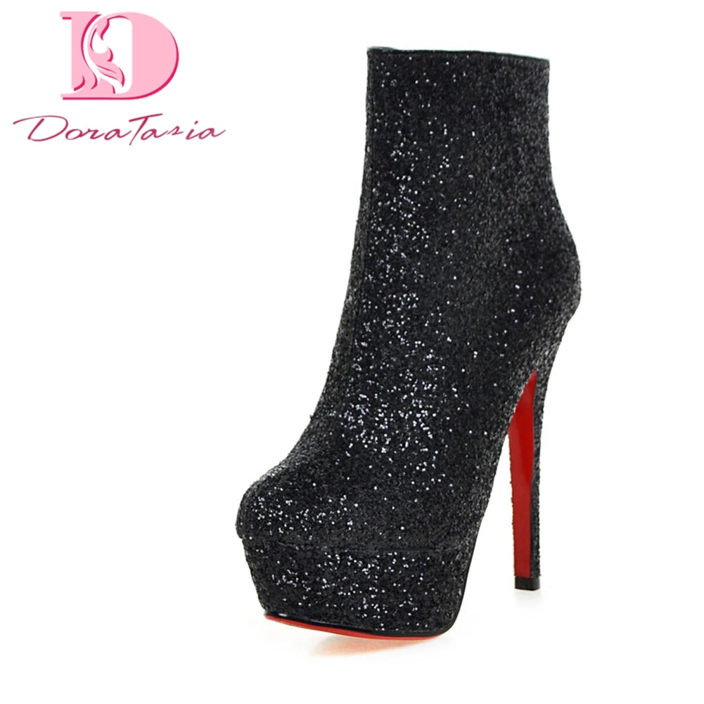Doratasia 2018 plus size 32-43 High Heels sexy Bling Sexy Shoes Woman Boots Zip Up Warm Winter party Ankle Boots Woman Shoes
Doratasia 2018 plus size 32-43 High Heels sexy Bling Sexy Shoes Woman Boots Zip Up Warm Winter party Ankle Boots Woman Shoes