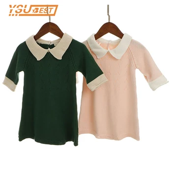 1-4Yrs Baby Girls Dress Cotton Knit Crochet Baby Girl Romper Kids Seven Sleeve Jumpsuit Infant New Born Toddler Sweater Dress
1-4Yrs Baby Girls Dress Cotton Knit Crochet Baby Girl Romper Kids Seven Sleeve Jumpsuit Infant New Born Toddler Sweater Dress