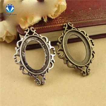 10pcs/lot Antique Bronze Metal Cabochon Pendant Settings 18*25mm Jewelry Pendant Blanks Fit Jewelry Making
10pcs/lot Antique Bronze Metal Cabochon Pendant Settings 18*25mm Jewelry Pendant Blanks Fit Jewelry Making