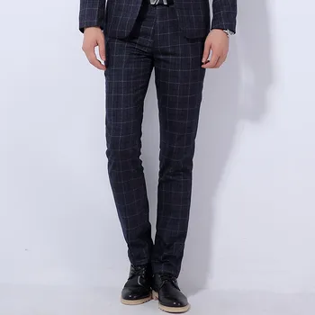 2018 Pure Color Plaid Men's Suit Pants 28 29 30 31 32 34 36 Blue Gray Red Fashion Business Casual Men Pants Slim and Comfortable
2018 Pure Color Plaid Men's Suit Pants 28 29 30 31 32 34 36 Blue Gray Red Fashion Business Casual Men Pants Slim and Comfortable