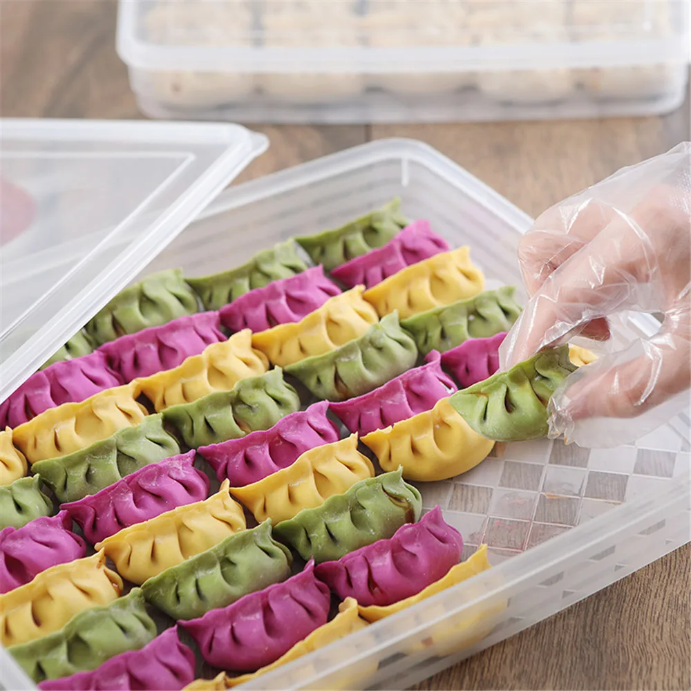 1 PC Food Storage Container Single Layer Refrigerator Food Dumplings Airtight Storage Container Plastic Box
1 PC Food Storage Container Single Layer Refrigerator Food Dumplings Airtight Storage Container Plastic Box