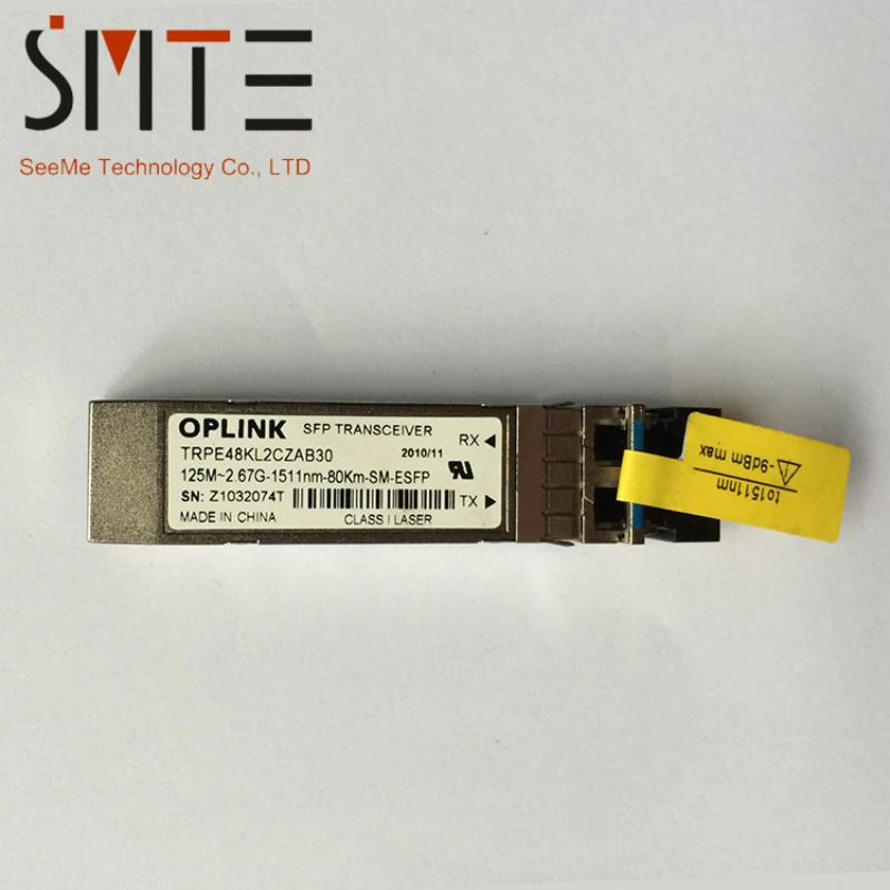 OPLINK TRPE48KL2CZAB30 125M~2.67G-1511nm-80km-SM-ESFP Z1032074T SFP fiber optical transceiver
OPLINK TRPE48KL2CZAB30 125M~2.67G-1511nm-80km-SM-ESFP Z1032074T SFP fiber optical transceiver