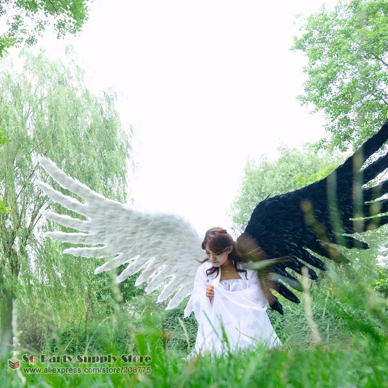 Adults' large wings for Decoration Party props Cosplay Games Devil black white feather wings handmade Right price is 349USD
Adults' large wings for Decoration Party props Cosplay Games Devil black white feather wings handmade Right price is 349USD