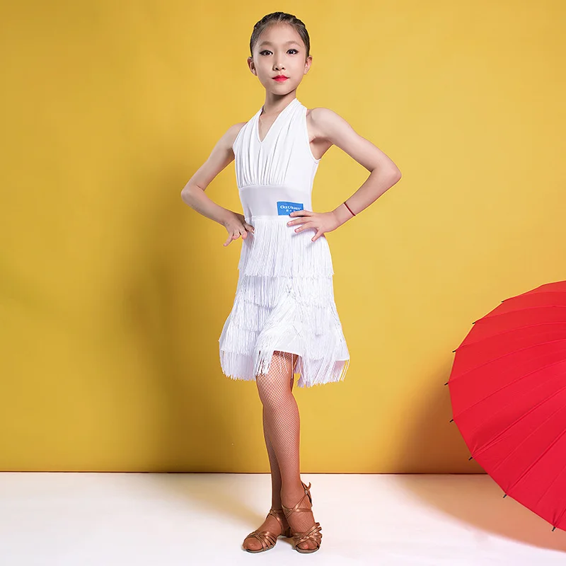 Fashion Sleeveless Tassel Sexy Latin dance One-piece dress for little girl/children/kid,Ballroom costume performance wears G3244
Fashion Sleeveless Tassel Sexy Latin dance One-piece dress for little girl/children/kid,Ballroom costume performance wears G3244
