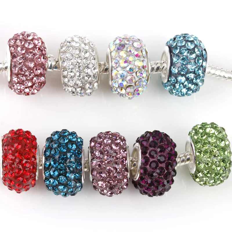 free shipping 1pc 10 colors can choose crystal rhinestone big hole Bead Fits European Pandora Charm Bracelets & Necklaces A114
free shipping 1pc 10 colors can choose crystal rhinestone big hole Bead Fits European Pandora Charm Bracelets & Necklaces A114