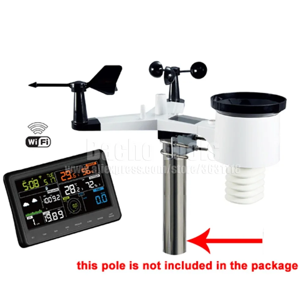 Wireless weather station connect to WiFi, upload data to web wunderground, WS-WH2900-1
Wireless weather station connect to WiFi, upload data to web wunderground, WS-WH2900-1