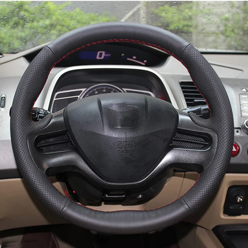 Free Shipping High Quality cowhide Top Layer Leather handmade Sewing Steering wheel covers protect For Honda City
Free Shipping High Quality cowhide Top Layer Leather handmade Sewing Steering wheel covers protect For Honda City