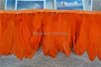 Free shipping 10 meters Orange Goose Feather trim goose feather fringe 6-8"(15-20cm) wide for sewing decor
Free shipping 10 meters Orange Goose Feather trim goose feather fringe 6-8"(15-20cm) wide for sewing decor