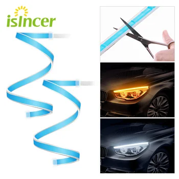 2PC Flowing Runs Headlight LED Strip Waterproof Flexible Universal Car led DRL Daytime Running Light Brake Turn Signal Light DRL
2PC Flowing Runs Headlight LED Strip Waterproof Flexible Universal Car led DRL Daytime Running Light Brake Turn Signal Light DRL