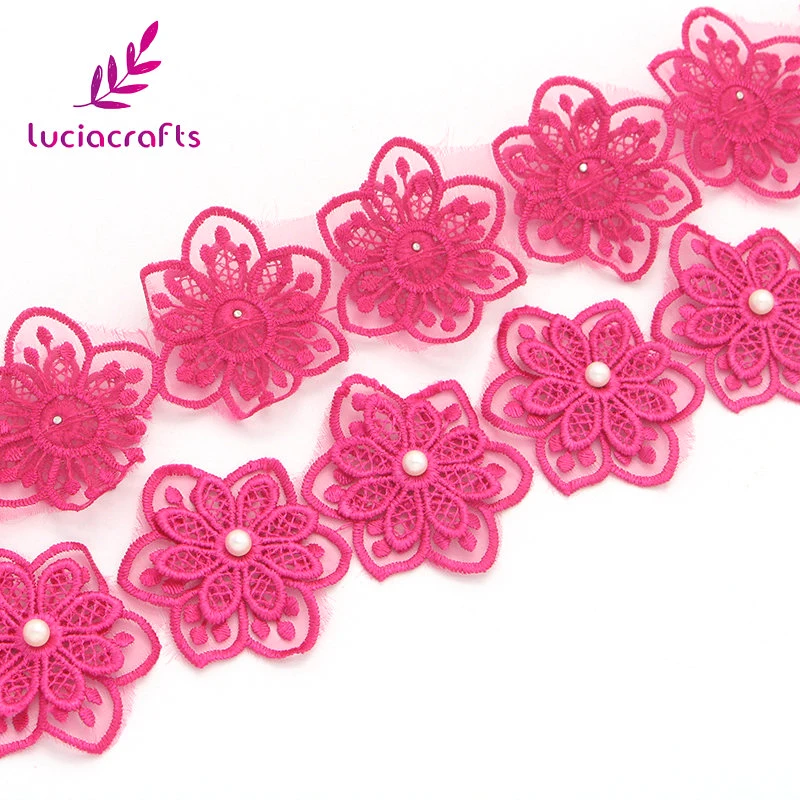 Lucia crafts 1y/lot Multi Option Double Embroidery Flower With Pearls Lace Ribbons DIY Garment Sewing Accessories N0501
Lucia crafts 1y/lot Multi Option Double Embroidery Flower With Pearls Lace Ribbons DIY Garment Sewing Accessories N0501
