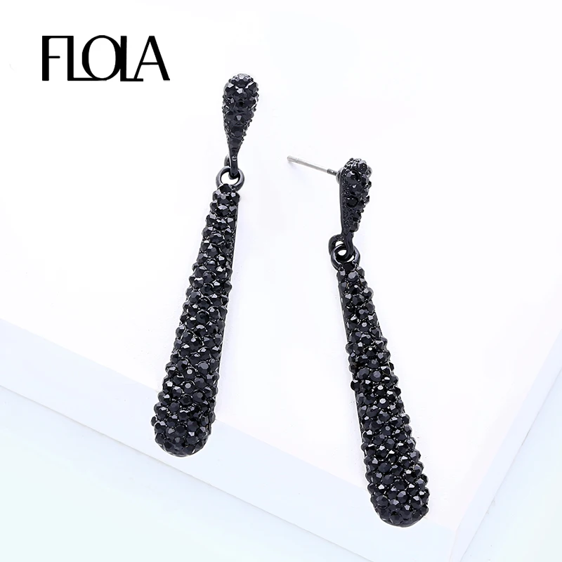 FLOLA Trendy Statement Rhinestone Jewelry Woman Vintage Crystal Earrings Bridal Water Drop Dangle Long Earrings Brincos ersm34
FLOLA Trendy Statement Rhinestone Jewelry Woman Vintage Crystal Earrings Bridal Water Drop Dangle Long Earrings Brincos ersm34