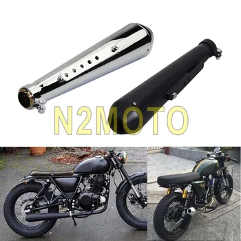 Chrome Vintage Motorcycle Exhaust Muffler Reverse Cone Silencer Pipe Universal for Harley Chopper Cafe Racer 18"
Chrome Vintage Motorcycle Exhaust Muffler Reverse Cone Silencer Pipe Universal for Harley Chopper Cafe Racer 18"