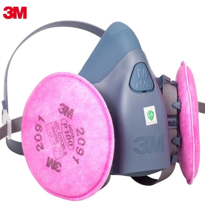 7 in 1 Suit 3M 7502 Half Face Mask With 2091 Industry Painting Spray Work Glass Fiber Anti-Dust Respirator Fliters
7 in 1 Suit 3M 7502 Half Face Mask With 2091 Industry Painting Spray Work Glass Fiber Anti-Dust Respirator Fliters