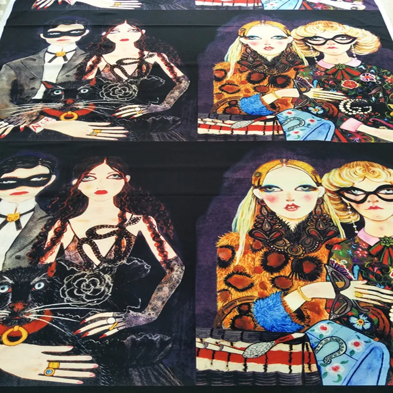 80X150cm Amor Located Fashion Cartoon Characters Figures Stretch Polyester Fabric for Woman Girl Summer Skirts DIY
80X150cm Amor Located Fashion Cartoon Characters Figures Stretch Polyester Fabric for Woman Girl Summer Skirts DIY