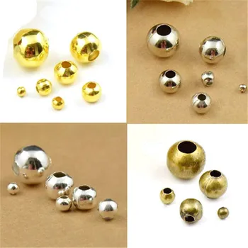 LINSOIR 100pcs/lot 8 10 mm Large Big Hole Beads Gold Silver Color Metal Spacer Beads for Jewelry Making Findings Diy F740A
LINSOIR 100pcs/lot 8 10 mm Large Big Hole Beads Gold Silver Color Metal Spacer Beads for Jewelry Making Findings Diy F740A