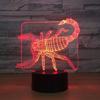Scorpion Usb Creative Bedside 3d Night Lamp Decorative Christmas decorations gift for baby room lights Valentine's Day gift
Scorpion Usb Creative Bedside 3d Night Lamp Decorative Christmas decorations gift for baby room lights Valentine's Day gift