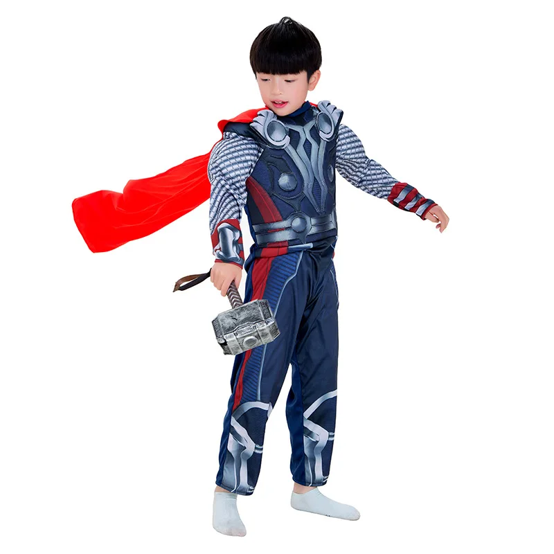 SuperHero Kids Muscle Thor Cosplay Costumes Clothes With Harmmer Avengers Child Super Hero Halloween Costumes Children's Day
SuperHero Kids Muscle Thor Cosplay Costumes Clothes With Harmmer Avengers Child Super Hero Halloween Costumes Children's Day