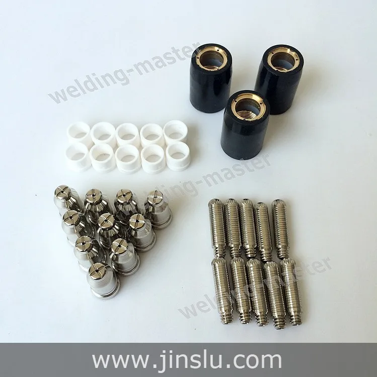Air Plasma Cutting Torch Consumables Kit SG-51 Shield Cup Gas Diffuser Electrode tip for CUT LGK 30/40/60 33PCS |