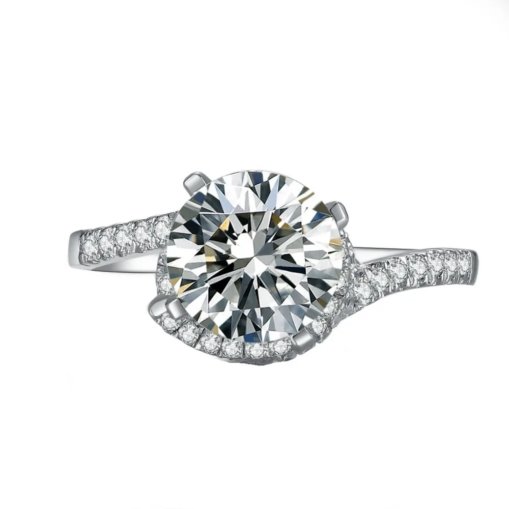 Rotation Ring Prongs Solid Gold 585 Engagement Ring Moissanite Jewelry 2CT Lab Grown Moissanite Jewelry White Gold Ring Women
Rotation Ring Prongs Solid Gold 585 Engagement Ring Moissanite Jewelry 2CT Lab Grown Moissanite Jewelry White Gold Ring Women