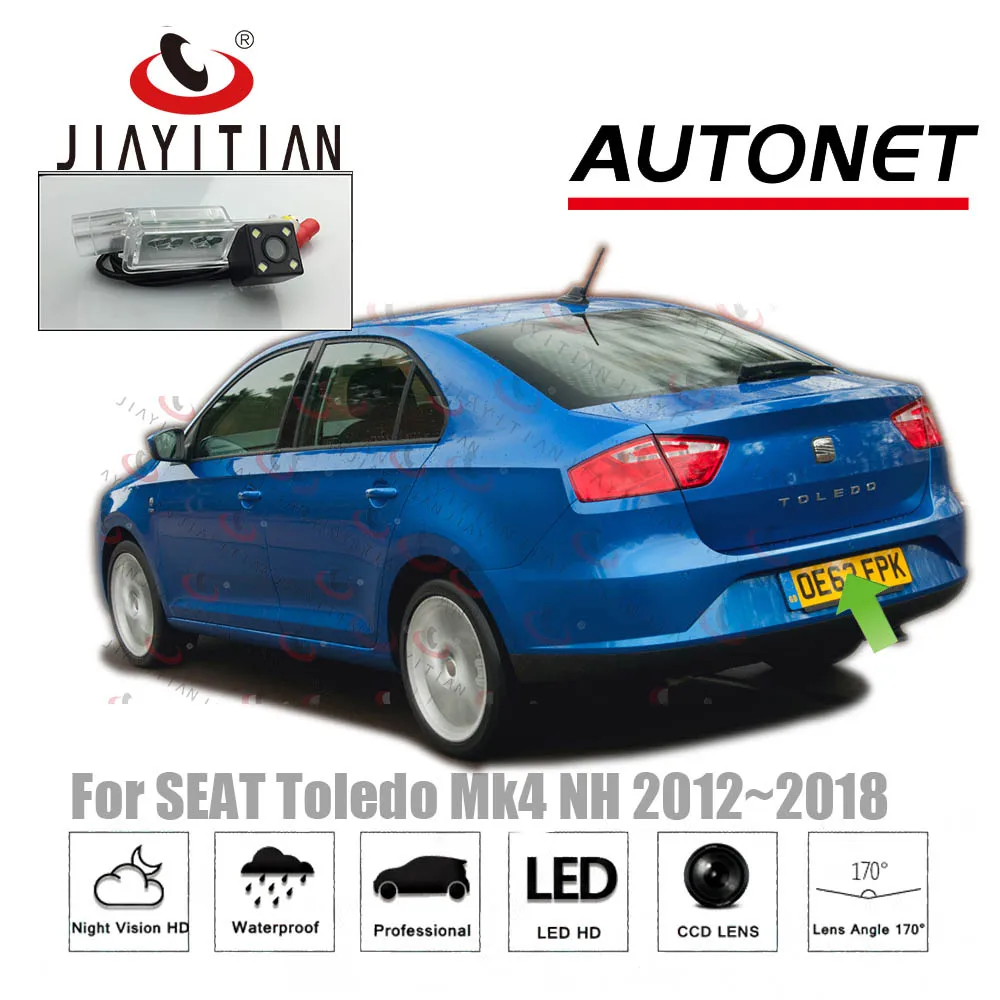 Камера заднего вида JIAYITIAN для SEAT Toledo Mk4 (NH), 2011 ~ 2018 CCD, камера ночного видения, камера заднего вида для номерного знака
Камера заднего вида JIAYITIAN для SEAT Toledo Mk4 (NH), 2011 ~ 2018 CCD, камера ночного видения, камера заднего вида для номерного знака