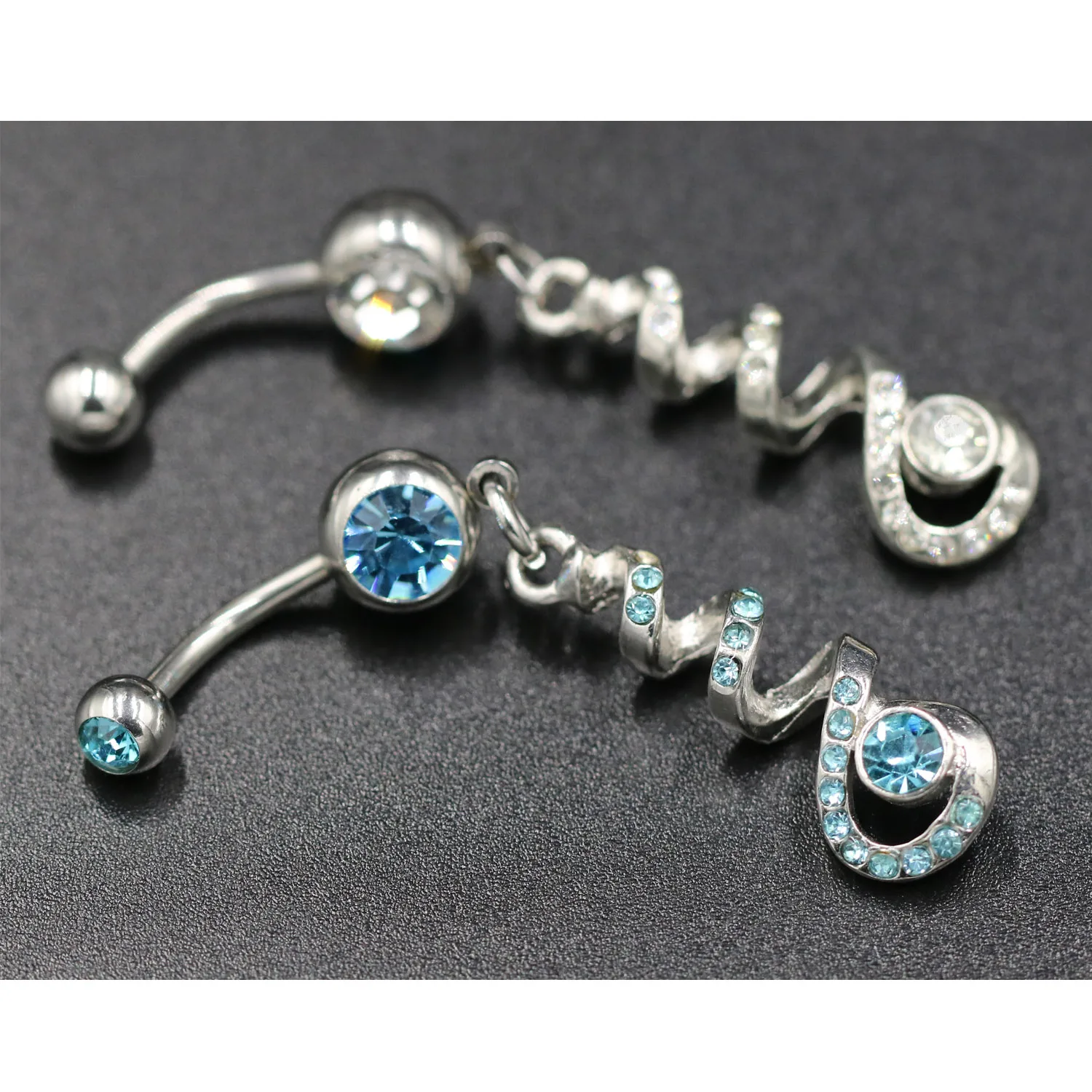 3pcs Wholesale Lots Multicolor Crystal Twist Dangle Body Piercing Navel Belly Button Ring Bar Women Dance Ring
3pcs Wholesale Lots Multicolor Crystal Twist Dangle Body Piercing Navel Belly Button Ring Bar Women Dance Ring
