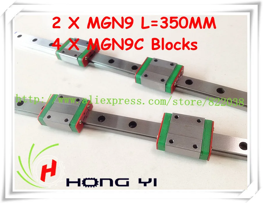 Square linear guide 2 X MGN9 L=350mm with 4pcs MGN9C linear blocks(can be cut any length)
Square linear guide 2 X MGN9 L=350mm with 4pcs MGN9C linear blocks(can be cut any length)