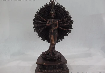 Tibetan Buddhism Bronze1000 Arms Avalokitesvara Kwan-Yin Guan Yin Buddha Statue
Tibetan Buddhism Bronze1000 Arms Avalokitesvara Kwan-Yin Guan Yin Buddha Statue