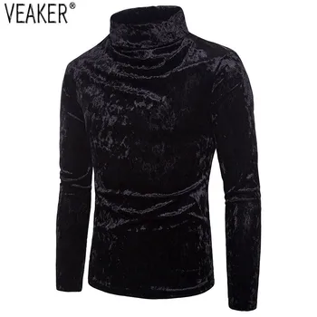 2019 Autumn Winter Men Velvet T Shirt Tops Male Slim Fit Turtleneck T-Shirts Solid Color Long Sleeve Tee Shirt S-2XL
2019 Autumn Winter Men Velvet T Shirt Tops Male Slim Fit Turtleneck T-Shirts Solid Color Long Sleeve Tee Shirt S-2XL