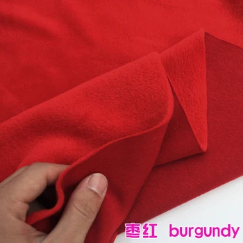 

Burgundy Cotton Polyester Velour Knit Fabric Luxurious kid Wear Super Soft Extra Plush Stretchy 60" Wide Sold By The Yard