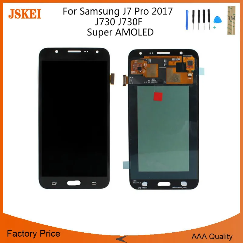 5 "супер oled-дисплей для SAMSUNG Galaxy J7 Pro 2017 J730 J730F ЖК-сенсорный экран дигитайзер