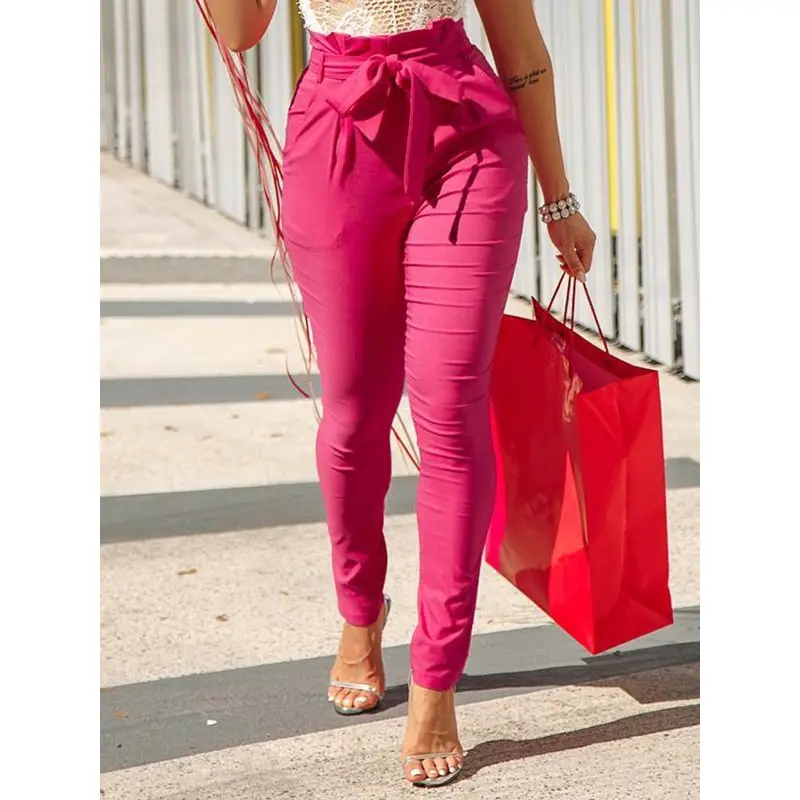 Women Long Pants 2019 African Lady Office Pencil Pants Streetwear High Waist Hipster Lace Up Solid Female Fashion Pants Trousers
Women Long Pants 2019 African Lady Office Pencil Pants Streetwear High Waist Hipster Lace Up Solid Female Fashion Pants Trousers