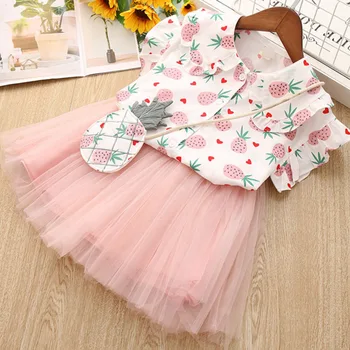 Girls Clothing Set New Summer Girl Kids Clothes Set Cute Fruit Print T-shirt and Bow Ball Gown Dress 2Pcs Children Clothing Set
Girls Clothing Set New Summer Girl Kids Clothes Set Cute Fruit Print T-shirt and Bow Ball Gown Dress 2Pcs Children Clothing Set