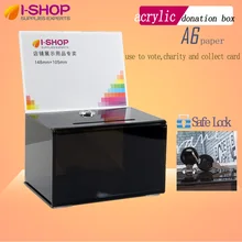 Good Sale Locking Suggestion Smoke Box w/ Lock & 6" x 4" Header comment box Donation Box With 2 Keys 
Good Sale Locking Suggestion Smoke Box w/ Lock & 6" x 4" Header comment box Donation Box With 2 Keys