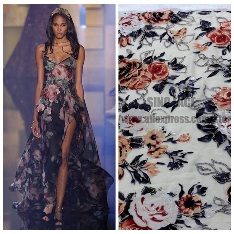 La Belleza 1 yard Chiffon beautiful Burning flower dress lace fabric 140cm width SN170804
La Belleza 1 yard Chiffon beautiful Burning flower dress lace fabric 140cm width SN170804