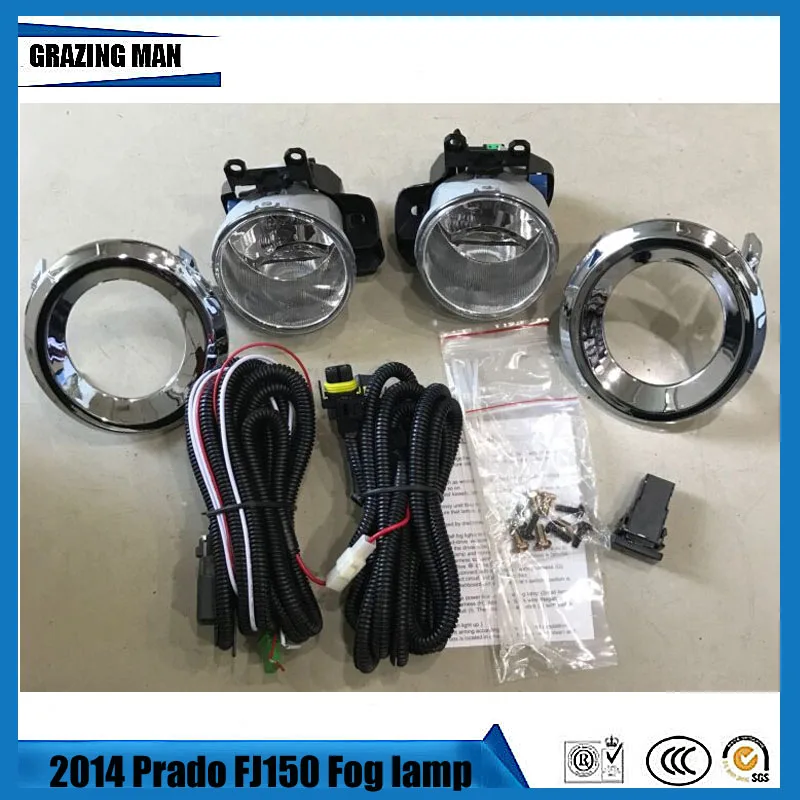day light LED fog lamp Assembly for prado 2014 with harness, wiring kit, chrome fog lamp cover and switch one pair
day light LED fog lamp Assembly for prado 2014 with harness, wiring kit, chrome fog lamp cover and switch one pair