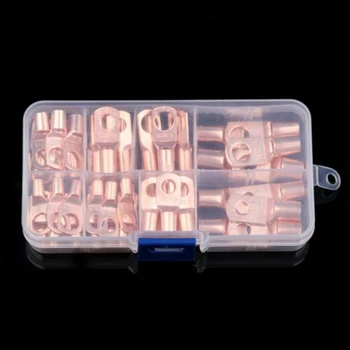 60pcs Sc Series Peephola Block Kit Electrical Copper Lug Cable Wire Connectors Crimp Terminal SC6-25
60pcs Sc Series Peephola Block Kit Electrical Copper Lug Cable Wire Connectors Crimp Terminal SC6-25