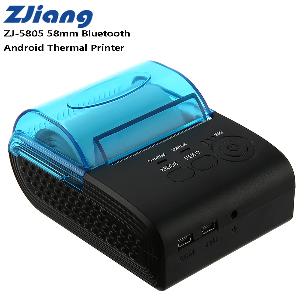 ZJIANG ZJ-5805 Pos Terminal 58mm Bluetooth 4.0 Android Mini POS Receipt Thermal Printer Bill Machine 1500mAh Taxi Bill Printing
ZJIANG ZJ-5805 Pos Terminal 58mm Bluetooth 4.0 Android Mini POS Receipt Thermal Printer Bill Machine 1500mAh Taxi Bill Printing