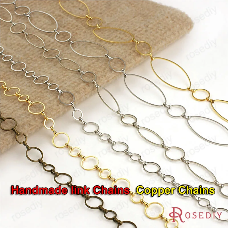 Wholesale Length 90cm~1meter High Quality Gold color / Imitation Rhodium Handmade Copper 1:1 Link Chains 1 piece(JM5615)
Wholesale Length 90cm~1meter High Quality Gold color / Imitation Rhodium Handmade Copper 1:1 Link Chains 1 piece(JM5615)