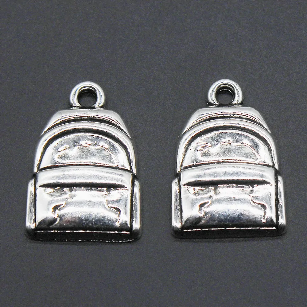 Charms Backpack Bag Antique Silver Color Alloy Diy Jewelry Making Accessories 14x20mm 5pcs/lot
Charms Backpack Bag Antique Silver Color Alloy Diy Jewelry Making Accessories 14x20mm 5pcs/lot