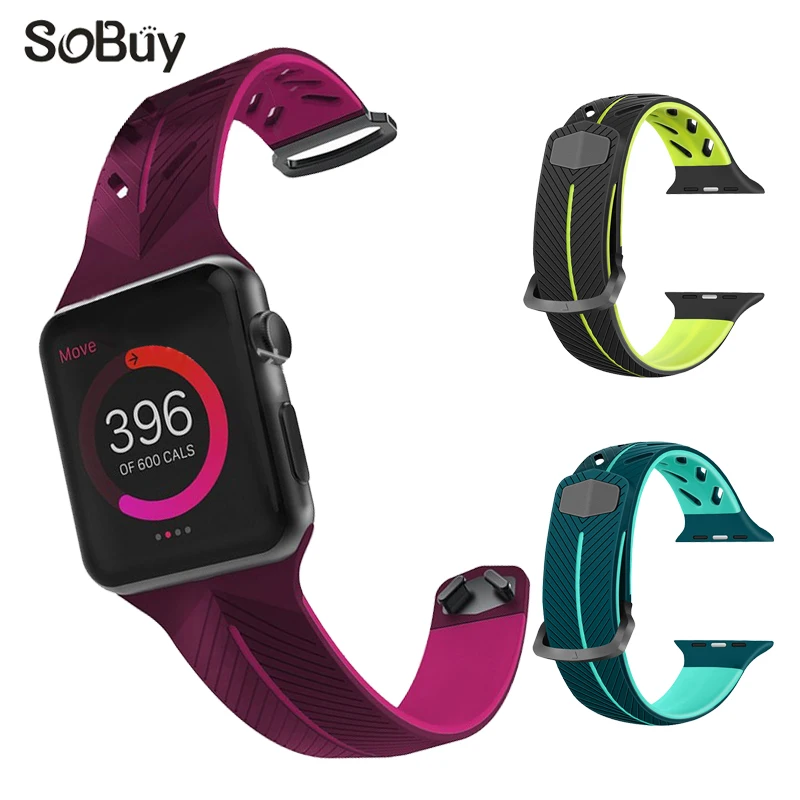 Sport strap for apple watch band 42mm/44mm 38mm/40mm iwatch 4/3 band bracelet Silicone watchband for apple watch series 4/3/2/1
Sport strap for apple watch band 42mm/44mm 38mm/40mm iwatch 4/3 band bracelet Silicone watchband for apple watch series 4/3/2/1