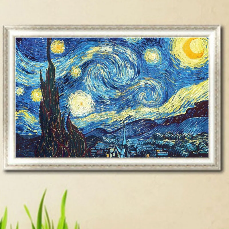 DIY Rhinestone plastic crafts painting diamond Van Gogh's Starry Sky crystal round diamond painting cross stitch full diamond
DIY Rhinestone plastic crafts painting diamond Van Gogh's Starry Sky crystal round diamond painting cross stitch full diamond