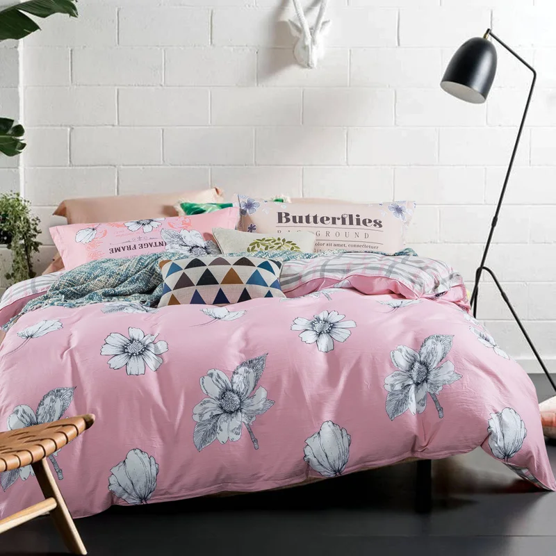 Plain Flowers Bedding Set Fashion Pink Cotton Bed Linen 4pcs Bedclothes Include Duvet Cover Bed Sheet Pillowcase Free Shipping
Plain Flowers Bedding Set Fashion Pink Cotton Bed Linen 4pcs Bedclothes Include Duvet Cover Bed Sheet Pillowcase Free Shipping