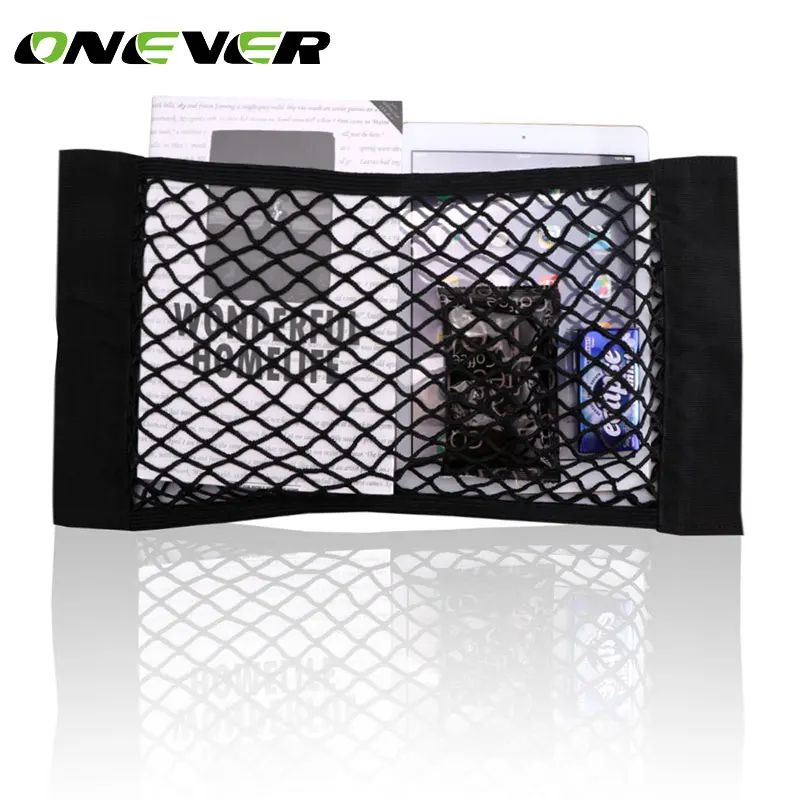 Onever 50cm x 25cm Car Auto Seat Back Storage Mesh Net Bag Car Magic Sticking Holder Pocket Trunk Organizer Car net Storage bag
Onever 50cm x 25cm Car Auto Seat Back Storage Mesh Net Bag Car Magic Sticking Holder Pocket Trunk Organizer Car net Storage bag