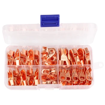 Open Barrel Copper Ring Lug Terminals Wire Crimp Connector Assortment Kit OT 10A 20A 30A 40A 50A (Pack of 70)
Open Barrel Copper Ring Lug Terminals Wire Crimp Connector Assortment Kit OT 10A 20A 30A 40A 50A (Pack of 70)
