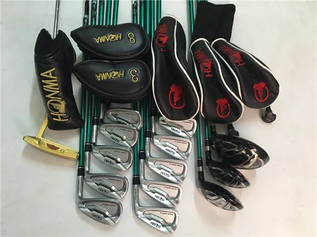 

Honma Tour World TW737 Golf Clubs Full Set Driver + Fairway Woods + Irons + Putter R/S Flex Graphite Shaft With Head Cover